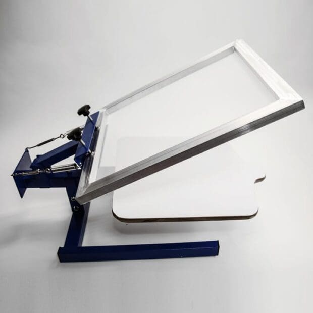 １カラーフレームホルダー 全体 シルクスクリーン 機材