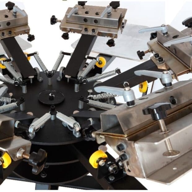 アルミプラテンロータリー印刷機 拡大 シルクスクリーン 機材