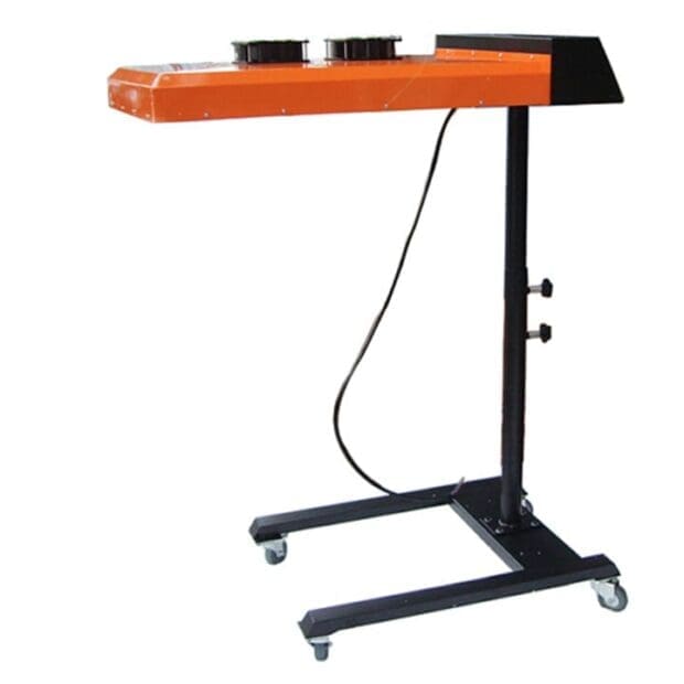 フラッシュドライヤー横 シルクスクリーン 機材