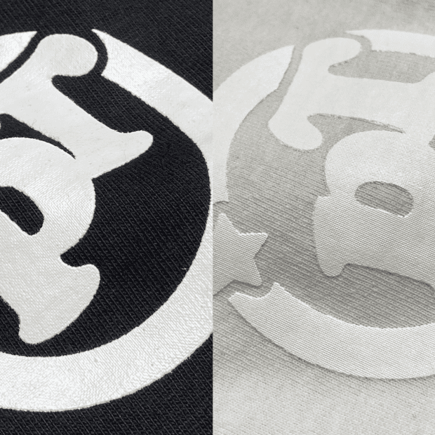 プラスティゾル ボリューム 発泡 インク 印刷例