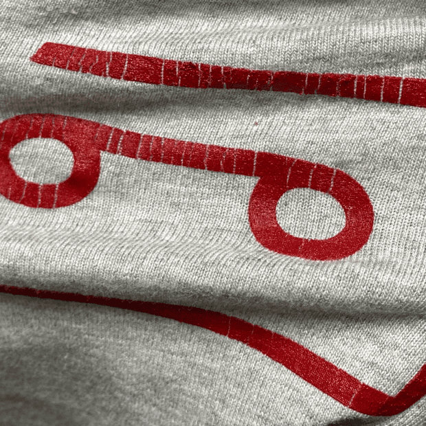 クラックインク プラスティゾル シルクスクリーン インク　イメージ