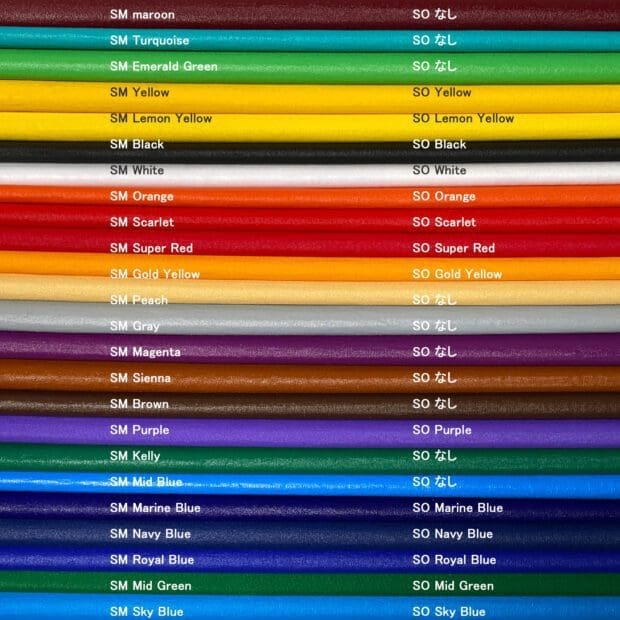 プラスティゾルインクカラー見本